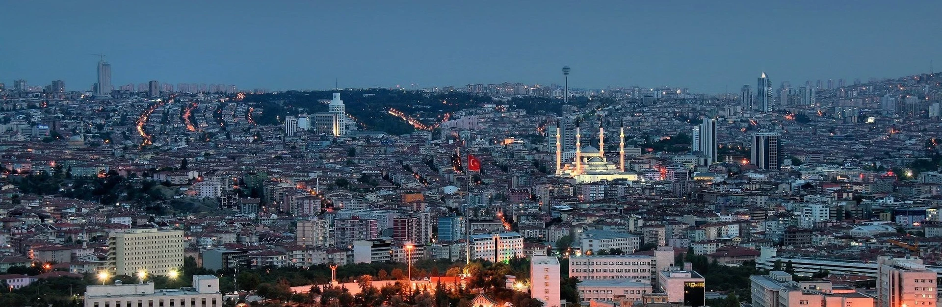 Akşam saatlerinde Ankara panoraması