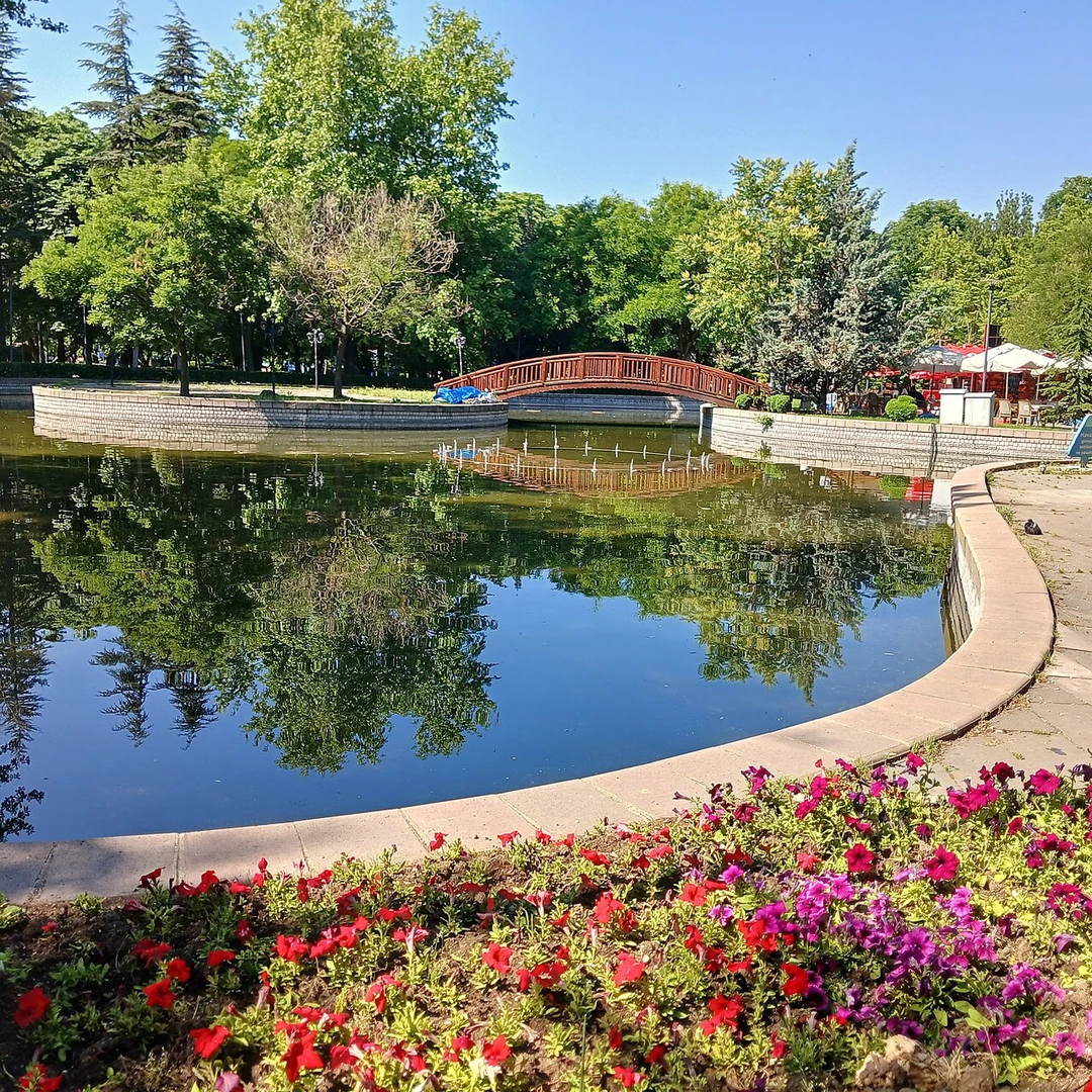 Ankara'da park yürüyüş alanı